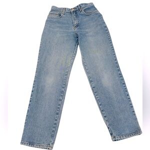90s Bill Blass Jeans Easy Fit Light Wash High Waist Classic Straight Leg Jeans 8